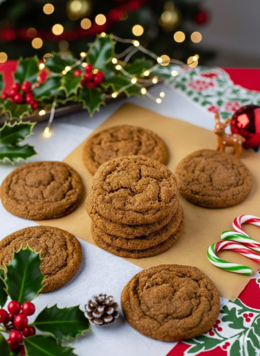 Chewy Ginger Molasses Cookies
